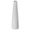 Uniquewise 8 Inch Contemporary Ceramic Cone Shape Table Vase Modern Pastel Colored Flower Holder, White QI004359.WT - alternate 3